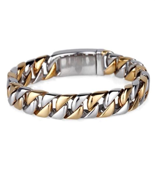12mm heavy never fade gold color bracelet men curb cuban link chain armband mens bracelets bangles man biker wristband jewelry 11355601, Black
12mm heavy never fade gold color bracelet men curb cuban link chain armband mens bracelets bangles man biker wristband jewelry 11355601, Black