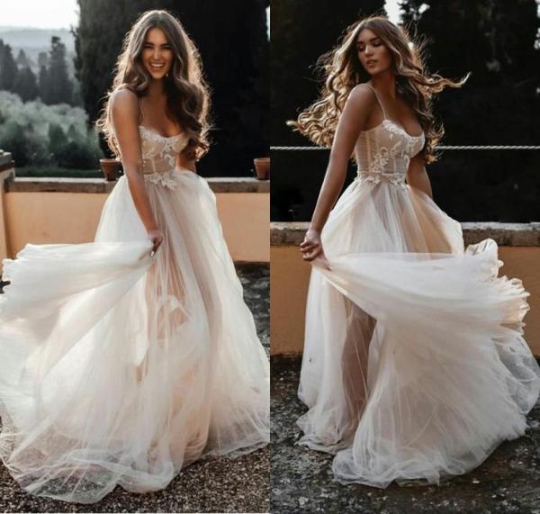 new berta bohemian wedding dresses spaghetti lace appliqued tulle a line beach wedding dress custom made vestidos de novia1416632, White
new berta bohemian wedding dresses spaghetti lace appliqued tulle a line beach wedding dress custom made vestidos de novia1416632, White