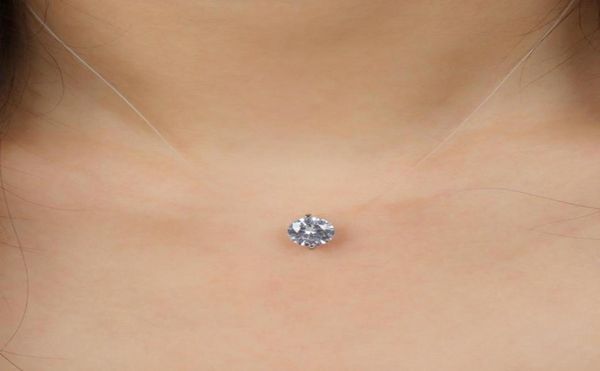 zircon pendant shiny choker for women fishline necklace jewelry transparent invisible line fashion2997147, Silver
zircon pendant shiny choker for women fishline necklace jewelry transparent invisible line fashion2997147, Silver