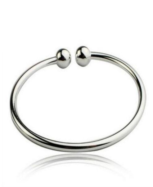 double ball silver bracelet women open bangle cuff wristband hand cuffs 925 sterling silver bracelets1699603, Black
double ball silver bracelet women open bangle cuff wristband hand cuffs 925 sterling silver bracelets1699603, Black