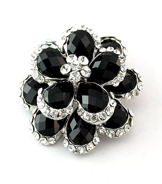 silver color clear crystal and black stone flower bouquet brooch pin5648846, Gray
silver color clear crystal and black stone flower bouquet brooch pin5648846, Gray