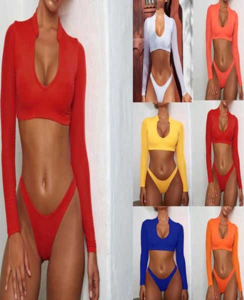 swimwear long sleeve mesh bikini women039s swimwear women high waisted three piece swimsuits bathing suit swimming equipme2105122
swimwear long sleeve mesh bikini women039s swimwear women high waisted three piece swimsuits bathing suit swimming equipme2105122