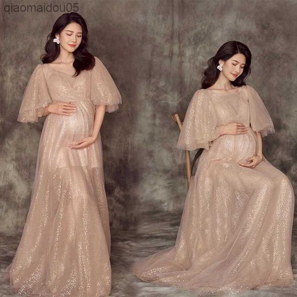 women pgraphy props perspective blingbling maternity dresses full sleeves pregnancy dress dio shoot p props l230712, White
women pgraphy props perspective blingbling maternity dresses full sleeves pregnancy dress dio shoot p props l230712, White