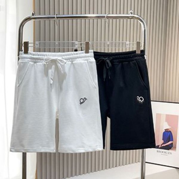 summer couple embroidered shorts cotton terry fabric casual simple and versatile capris, White;black
summer couple embroidered shorts cotton terry fabric casual simple and versatile capris, White;black
