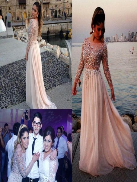 elie saab crystal beaded prom dresses 2019 sheer bateau neck long sleeves aline chapel train chiffon evening gowns celebrity dres6143324, Black
elie saab crystal beaded prom dresses 2019 sheer bateau neck long sleeves aline chapel train chiffon evening gowns celebrity dres6143324, Black