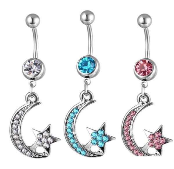 navel bell button rings d0133 star and moon belly ring mix colors drop delivery jewelry body dhgarden dhgyu9037252, Silver
navel bell button rings d0133 star and moon belly ring mix colors drop delivery jewelry body dhgarden dhgyu9037252, Silver