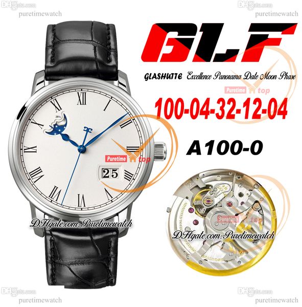 glf excellence panorama date moon phase a100-0 automatic mens watch steel case white roman dial black leather super version edition herrenuh, Slivery;brown
glf excellence panorama date moon phase a100-0 automatic mens watch steel case white roman dial black leather super version edition herrenuh, Slivery;brown