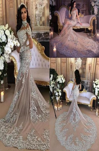 luxury sparkly 2022 mermaid wedding dress sheer bling beads lace applique high neck illusion long sleeve champagne trumpet br4289836, White
luxury sparkly 2022 mermaid wedding dress sheer bling beads lace applique high neck illusion long sleeve champagne trumpet br4289836, White