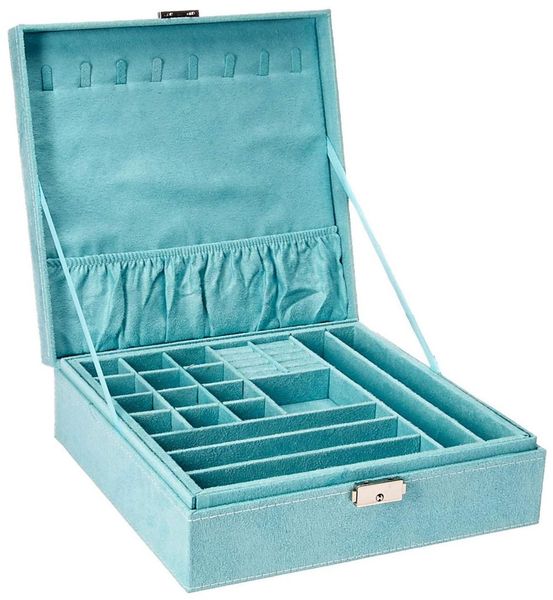 jewelry boxes kloud city twolayer box organizer display storage case with lock blue amgtv1250920, Black;white
jewelry boxes kloud city twolayer box organizer display storage case with lock blue amgtv1250920, Black;white