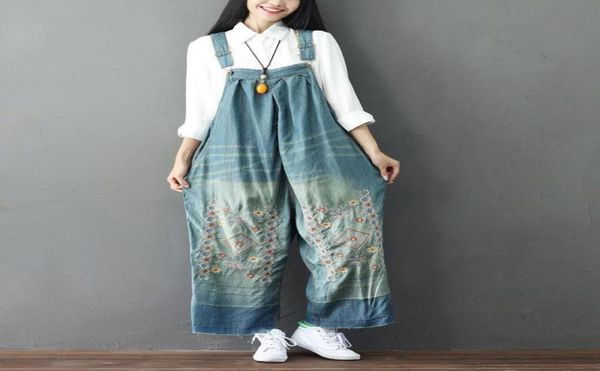 2021 spring autumn denim casual jumpsuits women embroidered wide leg pants female loose overalls jeans big size women039s3651608, Blue
2021 spring autumn denim casual jumpsuits women embroidered wide leg pants female loose overalls jeans big size women039s3651608, Blue