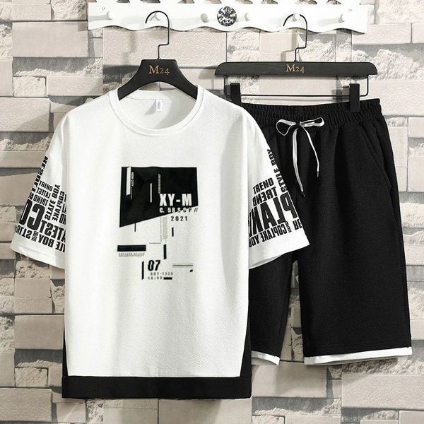 men s tracksuits men sets streetwear short sleeve o neck printed stee shorts summer breathable casual man hawaiian suits 2 pieces set sports, Gray
men s tracksuits men sets streetwear short sleeve o neck printed stee shorts summer breathable casual man hawaiian suits 2 pieces set sports, Gray