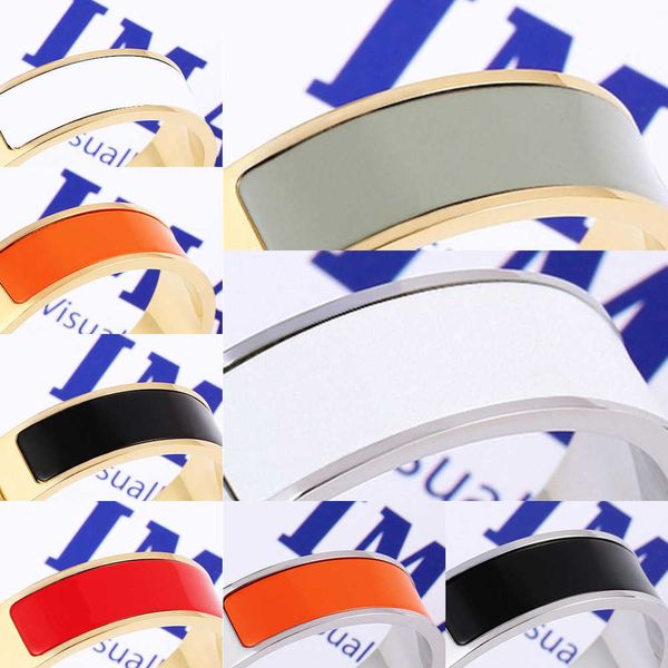 luxury bracelet her max designer bangle stainless steel gold buckle enamel colorful bracelet fashion jewelry men and women bracelets size 17, Black
luxury bracelet her max designer bangle stainless steel gold buckle enamel colorful bracelet fashion jewelry men and women bracelets size 17, Black