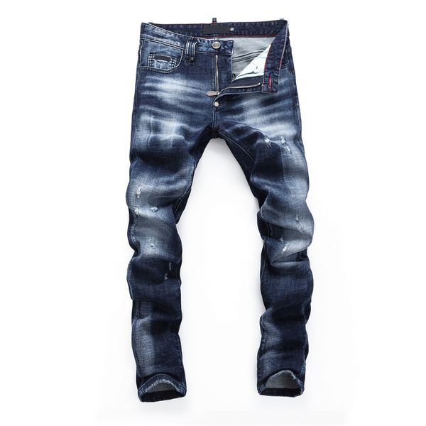 men's slim fit jeans brand casual zipper cowboy pants fashion street men's elastic close fitting pants motorcycle perforated desig, Blue
men's slim fit jeans brand casual zipper cowboy pants fashion street men's elastic close fitting pants motorcycle perforated desig, Blue