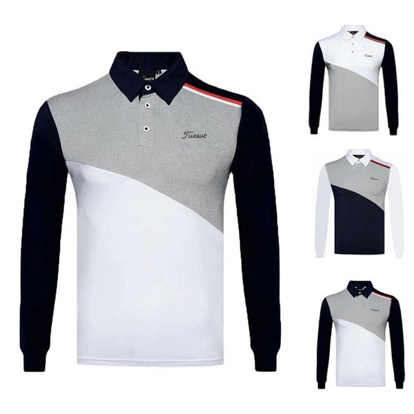 men's polos golf apparel men's autumn long sleeve polo neck elastic outdoor sports fashion casual polo shirt durable 230713, White;black
men's polos golf apparel men's autumn long sleeve polo neck elastic outdoor sports fashion casual polo shirt durable 230713, White;black