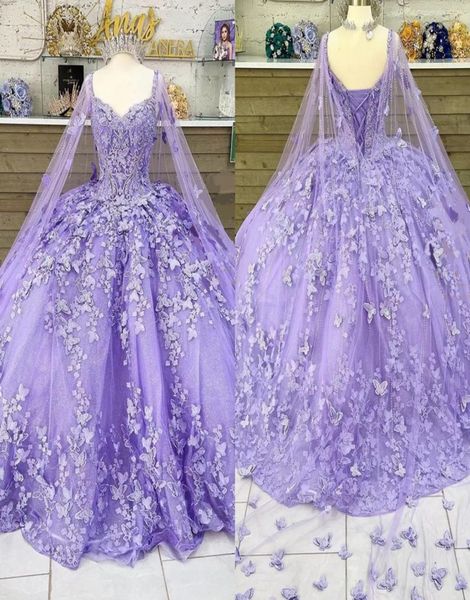 2023 light purple butterflies lace quinceanera dresses with cap beading sweetheart tulle long train pagenat prom sweet 16 dress ba5966448, Blue;red
2023 light purple butterflies lace quinceanera dresses with cap beading sweetheart tulle long train pagenat prom sweet 16 dress ba5966448, Blue;red