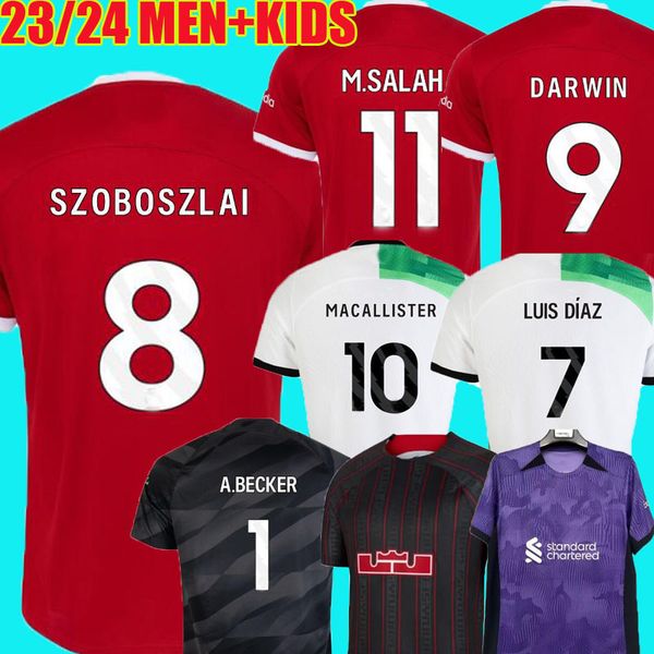 23 24 season szoboszlai soccer jerseys mac allister 2023 2024 mohamed diogo gakpo luis diaz football shirts men kids uniforms alexander arno, Black;yellow
23 24 season szoboszlai soccer jerseys mac allister 2023 2024 mohamed diogo gakpo luis diaz football shirts men kids uniforms alexander arno, Black;yellow