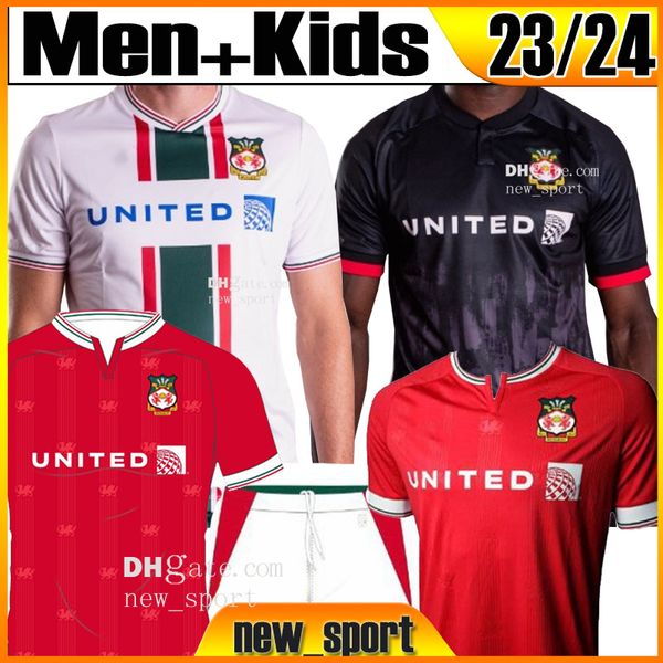 23 24 wrexhams soccer jerseys men kids kit 2023 2024 home crysau pel droed fan version camisetas futbol maillot foot davies young mullin can, Black;yellow
23 24 wrexhams soccer jerseys men kids kit 2023 2024 home crysau pel droed fan version camisetas futbol maillot foot davies young mullin can, Black;yellow