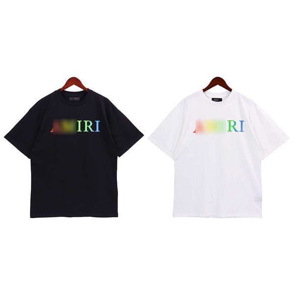 2023 summer new men's wear collection ami colorful letter printing round neck simple short sleeve t-shirt, White;black
2023 summer new men's wear collection ami colorful letter printing round neck simple short sleeve t-shirt, White;black