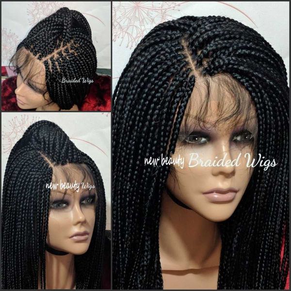 part box braids wig black/brown/blonde brazilian full lace front wig jumbo braided synthetic wig baby hair heat resistant
part box braids wig black/brown/blonde brazilian full lace front wig jumbo braided synthetic wig baby hair heat resistant