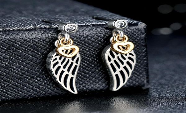 love & guidance angle wing dangle earrings in sterling silver with 14k gold hearts elegant p style earrings for women er0268890582, Golden;silver
love & guidance angle wing dangle earrings in sterling silver with 14k gold hearts elegant p style earrings for women er0268890582, Golden;silver
