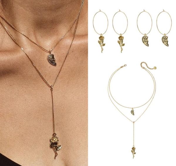 rongho design vintage metal rose flower pendant necklaces for women fashion jewelry gold heart choker necklace1103232, Silver
rongho design vintage metal rose flower pendant necklaces for women fashion jewelry gold heart choker necklace1103232, Silver