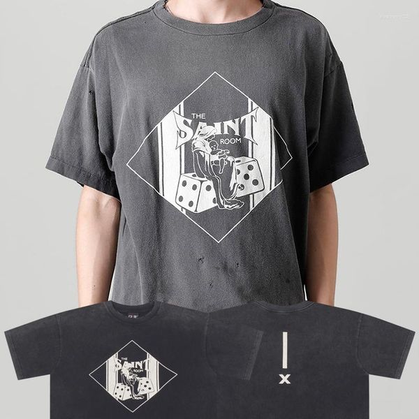 men's t shirts mens graphics print high street vintage heavy cotton washed and women's loose short-sleeved t-shirt, White;black
men's t shirts mens graphics print high street vintage heavy cotton washed and women's loose short-sleeved t-shirt, White;black