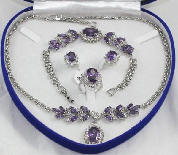 whole pretty purple crystal silver necklace bracelet earrings ring gemstone jewelry sets6236905
whole pretty purple crystal silver necklace bracelet earrings ring gemstone jewelry sets6236905