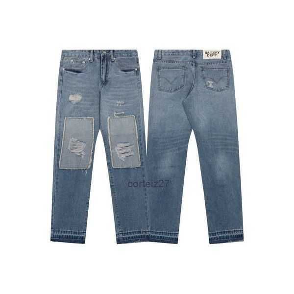 designer clothing denim pants galleryes depts jean ink splashing graffiti micro horn structure splicing loose long women's rock trouser, Blue
designer clothing denim pants galleryes depts jean ink splashing graffiti micro horn structure splicing loose long women's rock trouser, Blue