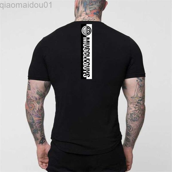 men's t-shirts muscleguys brand clothing mens t shirt summer new fashion t shirt mens trend slim fit short sleeve casual mens gyms shir, White;black
men's t-shirts muscleguys brand clothing mens t shirt summer new fashion t shirt mens trend slim fit short sleeve casual mens gyms shir, White;black