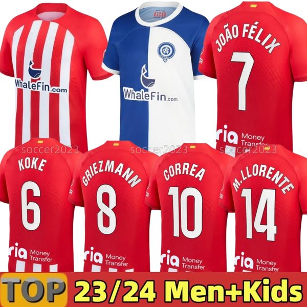 2023 atletico madrids soccer jerseys 120th anniversary joao felix 23 24 m.llorente griezmann koke saul correa lemar men kids kit sets unifor, Black;yellow
2023 atletico madrids soccer jerseys 120th anniversary joao felix 23 24 m.llorente griezmann koke saul correa lemar men kids kit sets unifor, Black;yellow
