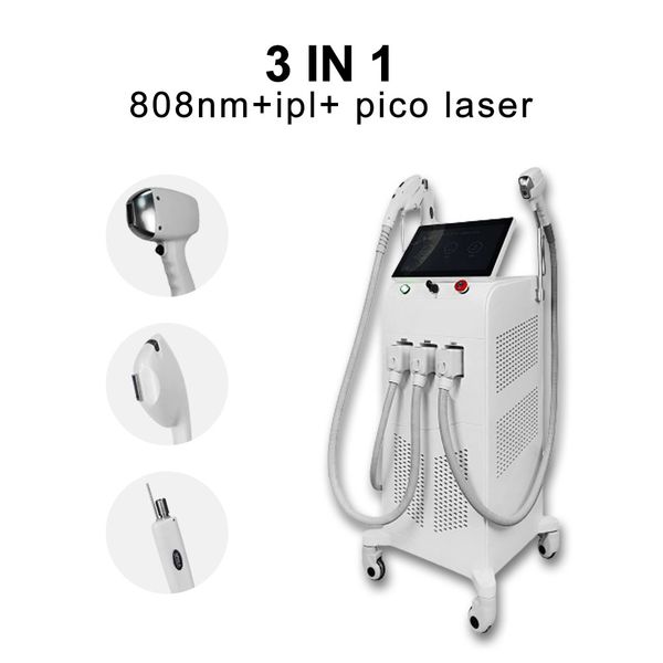 3 in 1 painless permanent e-light ipl laser epilator device skin rejuvenation 808nm diode laser hair removal nd yag laser tattoo removal pic, Black
3 in 1 painless permanent e-light ipl laser epilator device skin rejuvenation 808nm diode laser hair removal nd yag laser tattoo removal pic, Black