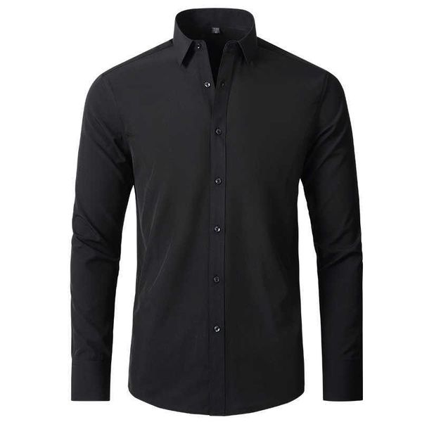 four sided elastic non ironing men's long sleeve shirt mercerized vertical european shirtjw67jw67, White;black
four sided elastic non ironing men's long sleeve shirt mercerized vertical european shirtjw67jw67, White;black