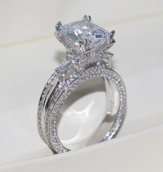 vecalon women big jewelry ring princess cut 10ct diamond stone 300pcs cz 925 sterling silver engagement wedding ring gift4084692, Slivery;golden
vecalon women big jewelry ring princess cut 10ct diamond stone 300pcs cz 925 sterling silver engagement wedding ring gift4084692, Slivery;golden
