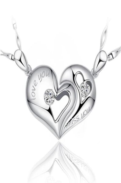 925 sterling silver items half heart crystal jewelry pendant necklaces wedding couples love charms 5448139
925 sterling silver items half heart crystal jewelry pendant necklaces wedding couples love charms 5448139