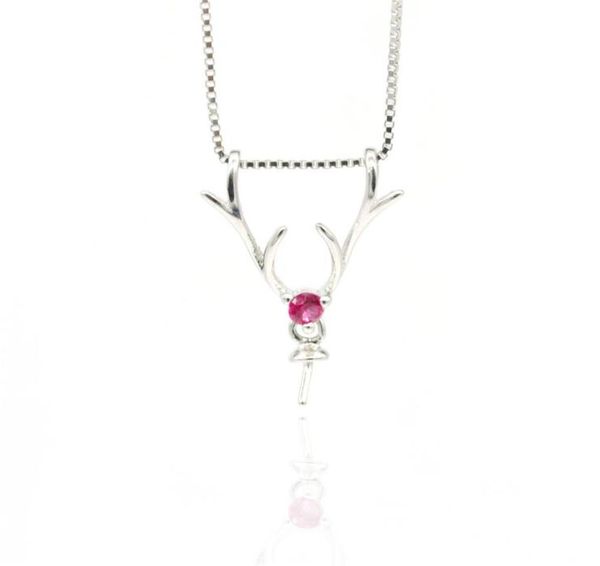 s925 sterling silver pearl pendant settings diy necklace with a antler mountings for women jewelry making6228666, Slivery;crystal
s925 sterling silver pearl pendant settings diy necklace with a antler mountings for women jewelry making6228666, Slivery;crystal