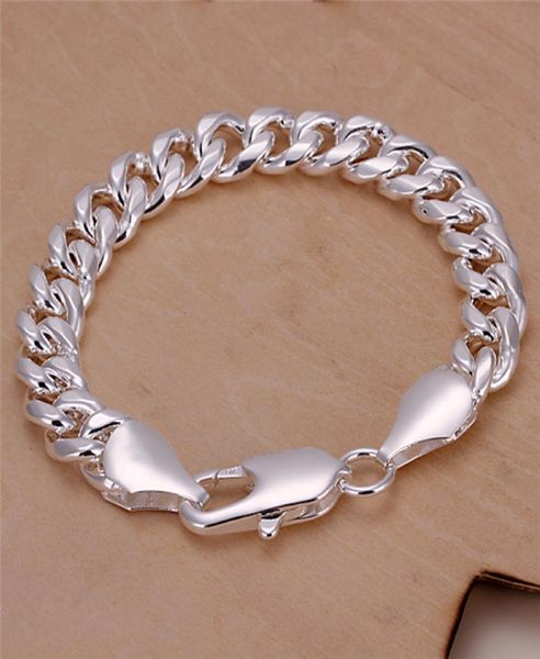 h151 factory 925 sterling silver plated figaro chain bracelet 10mmx20cm fashion men039s jewelry 3831978, Black
h151 factory 925 sterling silver plated figaro chain bracelet 10mmx20cm fashion men039s jewelry 3831978, Black