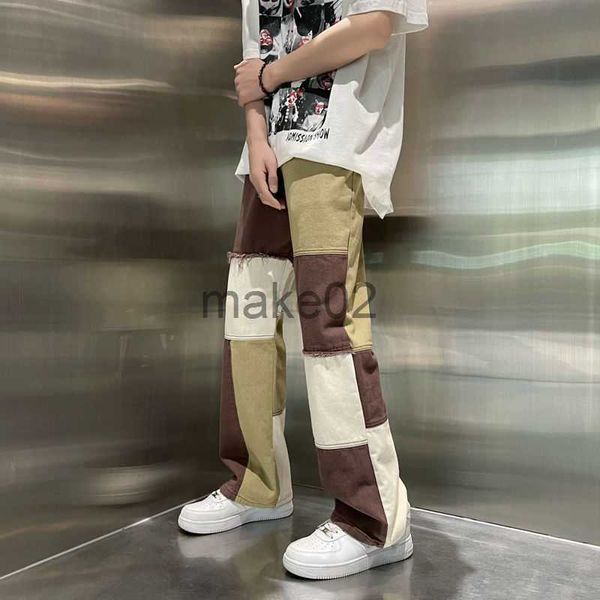 men's jeans 2022 men's stitching color baggy homme casual pants cargo pocket washed jeans biker denim streetwear trousers plus siz, Blue
men's jeans 2022 men's stitching color baggy homme casual pants cargo pocket washed jeans biker denim streetwear trousers plus siz, Blue