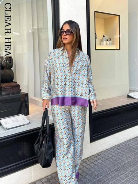 women's two piece pants women fashion print colorblock silk satin shirt pant sets casual wide leg straight trouser suits autumn 2 piece, White
women's two piece pants women fashion print colorblock silk satin shirt pant sets casual wide leg straight trouser suits autumn 2 piece, White