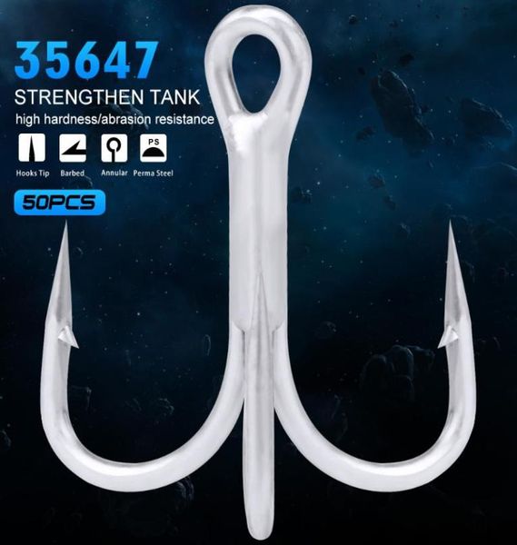 50pc fishing hook high carbon steel fishhook overstriking antirust fishing tackle 1030 high carbon steel treble hook3081279
50pc fishing hook high carbon steel fishhook overstriking antirust fishing tackle 1030 high carbon steel treble hook3081279
