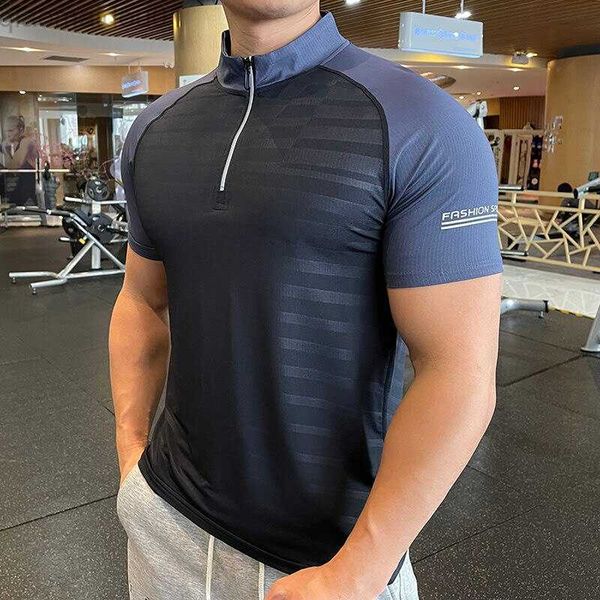 men's t-shirts men summer fitness t shirt short sleeve zipper collar running training muscle t-shirts workout bodybuilding golf tennis, White;black
men's t-shirts men summer fitness t shirt short sleeve zipper collar running training muscle t-shirts workout bodybuilding golf tennis, White;black