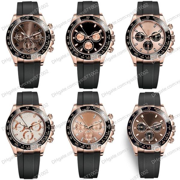 10 style men's watches m116515ln 40mm chocolate dial 18k rose gold natural rubber strap no chronograph 2813 sports automatic 239c, Slivery;brown
10 style men's watches m116515ln 40mm chocolate dial 18k rose gold natural rubber strap no chronograph 2813 sports automatic 239c, Slivery;brown