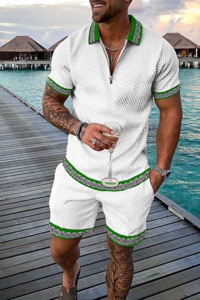 mens tracksuits mens tracksuit casual summer short sleeve polo shirt shorts suit twopiece set male clothing boho geometric print clothes men, Gray
mens tracksuits mens tracksuit casual summer short sleeve polo shirt shorts suit twopiece set male clothing boho geometric print clothes men, Gray