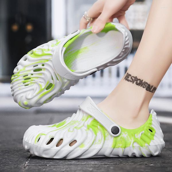 slippers couples' cross border large size camo fingerprint hole shoes men's baotou soft sole sandals, Black
slippers couples' cross border large size camo fingerprint hole shoes men's baotou soft sole sandals, Black