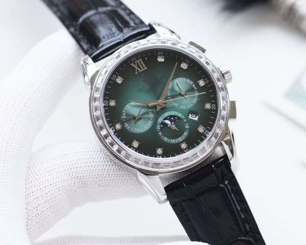 watch, men's luxury watch, with imported 9100 multi-function movement, function (week, calendar, moon phase) abrasion resistant sapphir, Slivery;brown
watch, men's luxury watch, with imported 9100 multi-function movement, function (week, calendar, moon phase) abrasion resistant sapphir, Slivery;brown