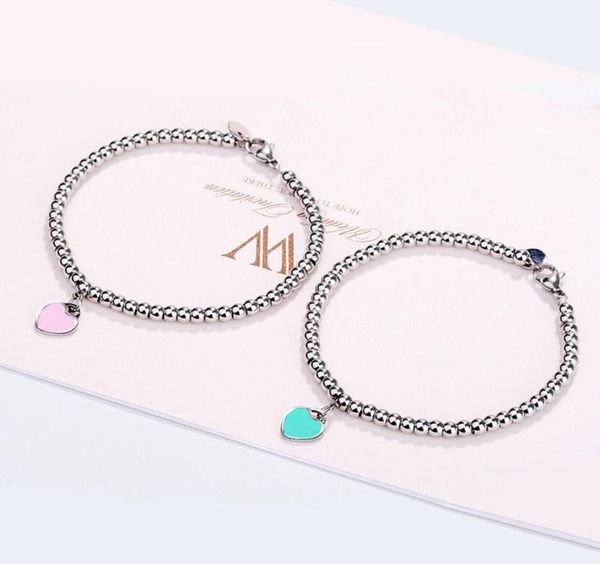 10mm heart bracelet women stainless steel 4mm beaded strands bracelets chain on hand gifts for girlfriend accessories pink red gre2621501, Black
10mm heart bracelet women stainless steel 4mm beaded strands bracelets chain on hand gifts for girlfriend accessories pink red gre2621501, Black