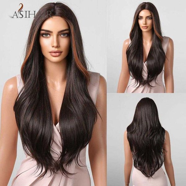 synthetic wigs easihair long wavy dark hairline lace synthetic wigs blonde highlight natural hair middle part for women heat resistant 23022, Black
synthetic wigs easihair long wavy dark hairline lace synthetic wigs blonde highlight natural hair middle part for women heat resistant 23022, Black