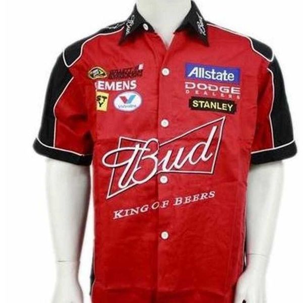 new 2017 brand men f1 suit shirt casual summer club team budweiser car overalls off road shirts motocross jacket yndh yndh qih8 qih8, White;black
new 2017 brand men f1 suit shirt casual summer club team budweiser car overalls off road shirts motocross jacket yndh yndh qih8 qih8, White;black