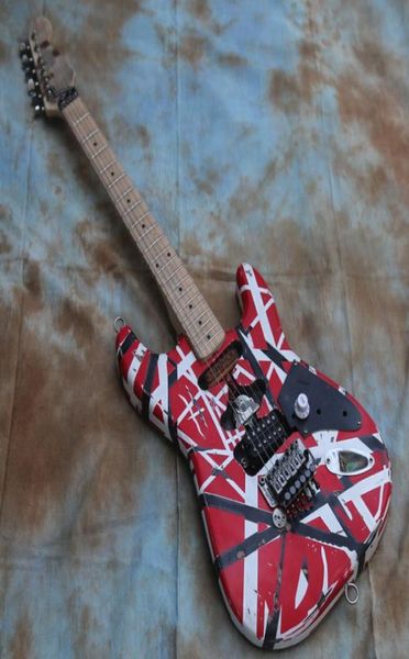 heavy relic van halen black white stripe red franken st electric guitar floyd rose tremolo bridge alder body maple neck8007459
heavy relic van halen black white stripe red franken st electric guitar floyd rose tremolo bridge alder body maple neck8007459