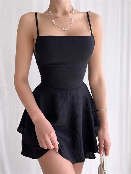women's jumpsuits rompers chronstyle women suspender strap playsuits fashion square neck tie-up backless double-layer ruffles short dre, Black;white
women's jumpsuits rompers chronstyle women suspender strap playsuits fashion square neck tie-up backless double-layer ruffles short dre, Black;white