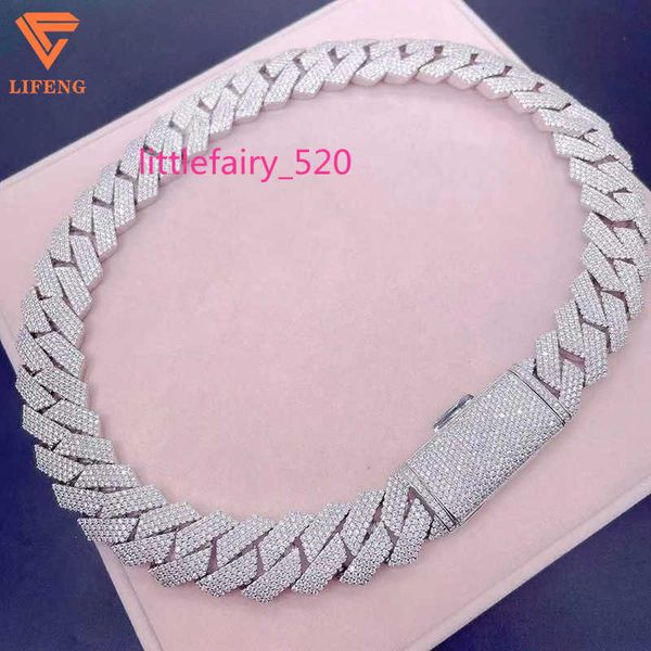 pendant necklaces cuban fashion jewelry necklaces bracelet flawless vvs moissanite hip-hop fashion personality 20mm cuban chain, Silver
pendant necklaces cuban fashion jewelry necklaces bracelet flawless vvs moissanite hip-hop fashion personality 20mm cuban chain, Silver